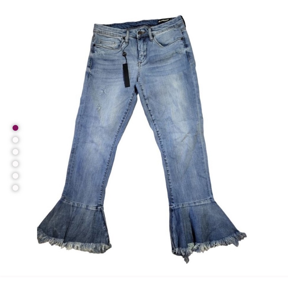 Blank NYC Fancy That Boho Flared Leg Cropped Length Jeans size 28, NWT